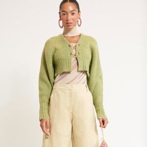 Cult Gaia, CASELLA KNIT CARDIGAN, Womens X-Large
